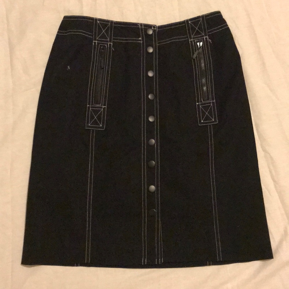 INC International Concepts Black Skirt 2 Petite